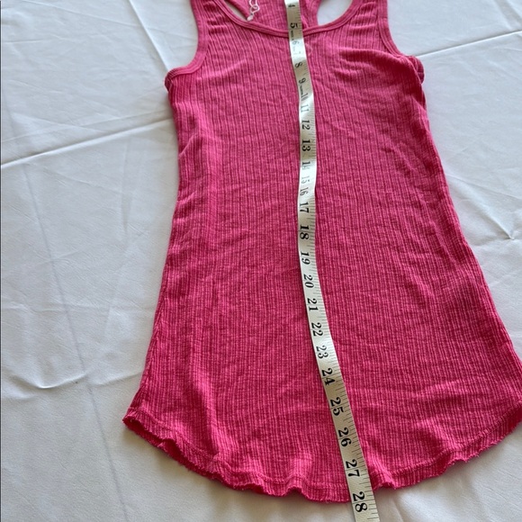 Sundry Pink Ribbed Tank Top - Picture 5 of 7